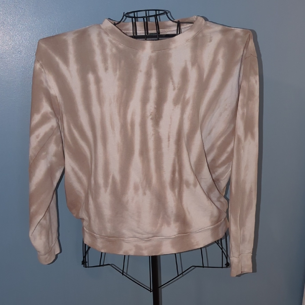 Wild Fable Beige Tie-Dye Sweatshirt